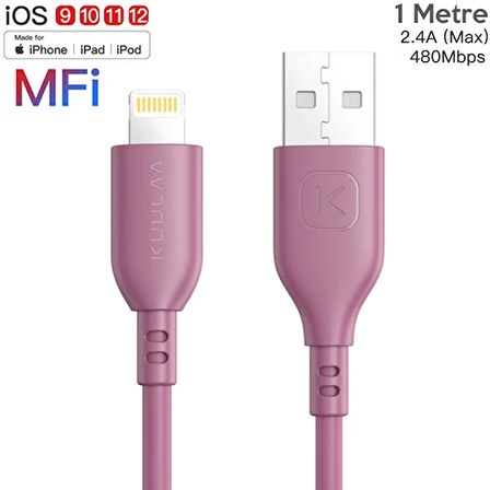 Kuulaa 1M Mfi Sertifikalı İphone Usb Şarj Kablosu-(5775)