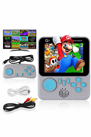 Çift Konsol 666 Adet Oyun El Atarisi Taşınabilir 3.5 İnç Ekran