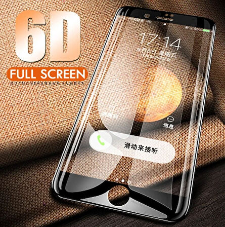 İphone 6Plus İphone 6S 6D Kavisli Full Kırılmaz Cam Ekran Koruyucu-(5775)