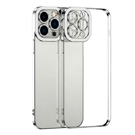 Ally Series 11 Kılıf Renkli Kenar Lazer Çerçeveli Silikon Kılıf-(5775)