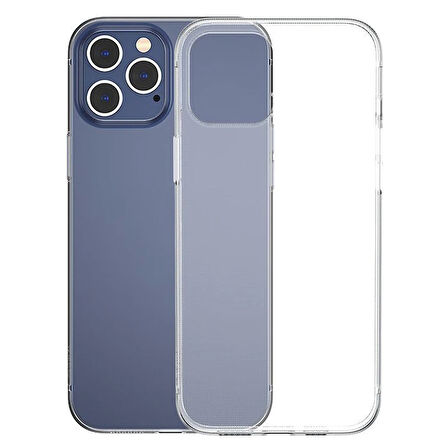 Simple Case İphone 12 6.1 İnce Şeffaf Silikon Kılıf-(5775)