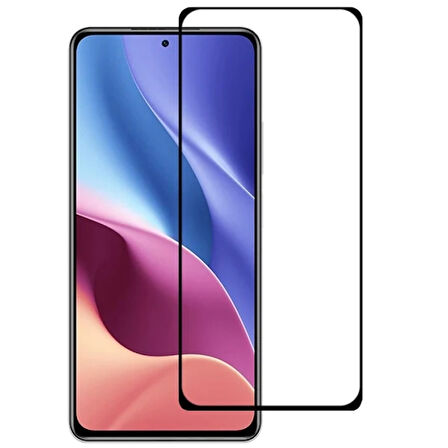 Redmi K40/K40 Full Glue Tam Kaplama Ekran Koruyucu-(5775)