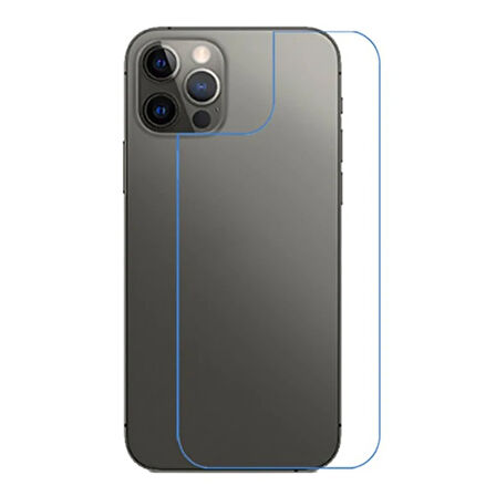 Ally İphone 12/12 6.1 İnch Tempered Arka Kırılmaz Cam Koruyucu-(5775)