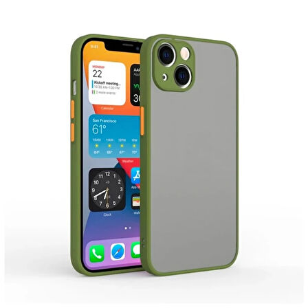 13 Mini 5.4Inç Kamera Korumalı Silikon Kılıf-(5775)