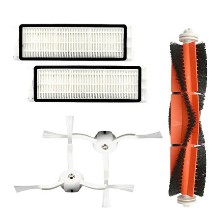Robot Vakum 2 S50 S51 S5 Hepa Filtre + Yan Fırça Ana Fırça Için Toz Kutusu Set-(5775)