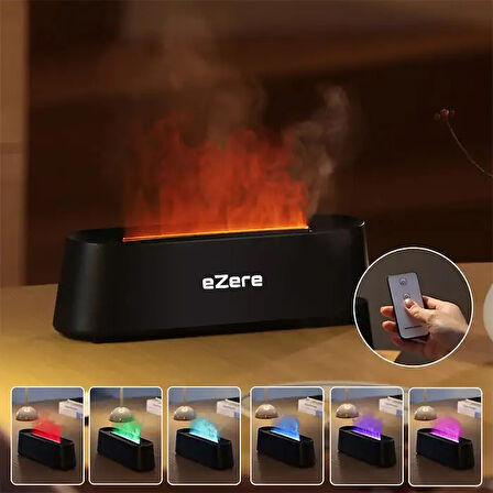 Ezere A3 Ev Ve Ofis Için Alev Difüzörü Ve Ultrasonik Hava Nemlendici-(5775)