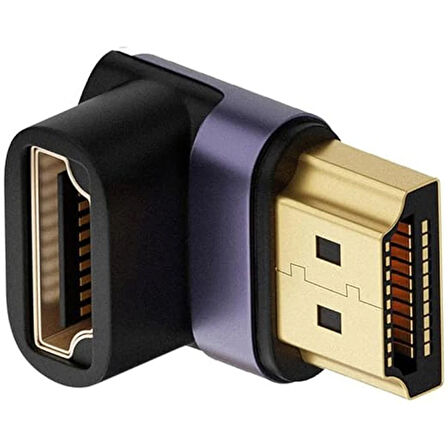 Ally Hdmi To Hdmi 8K 2.1Uhd 90 Derece Mıknatıs Başlıklı Çevirici Otg Adaptör-(5775)