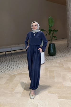 Hera Oysho Kumaş Oversize Günlük Tesettür Takım