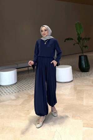 Hera Oysho Kumaş Oversize Günlük Tesettür Takım