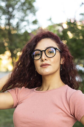 Hera Kadın Siyah Mavi Işık Korumalı Gözlük Bilgisayar Ekran Gözlüğü