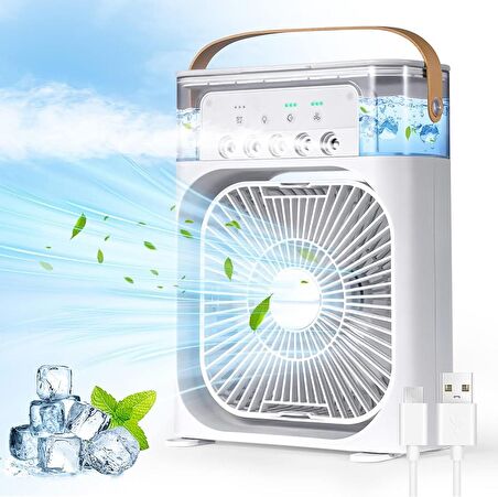 Hesaplidepom Taşınabilir Vantilatör Su Soğutmalı Masaüstü Usb Fan