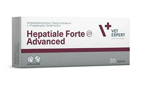 Vet Expert Hepatiale Forte Advanced Kedi Ve Köpekler Için Tamamlayıcı Yem 30 Tablet