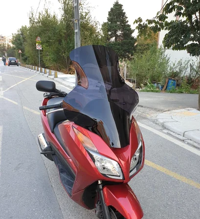 MOTOCAM Honda Forza 300 Ön Cam 2014-2017 Model 75cm Siyah Renkli 4mm