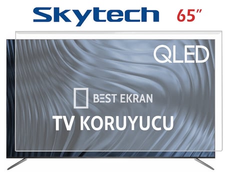Skytech Q65ST1405 Tv Ekran Koruyucu  - Skytech 65" inç 165 Ekran QLED led 4K Ultra Hd Whaleos Tv