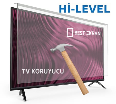 Hi-Level HL43FMLN-A14S TV EKRAN KORUYUCU - Hi level 43" inç Kırılmaz Televizyon led Ekran Koruyucu