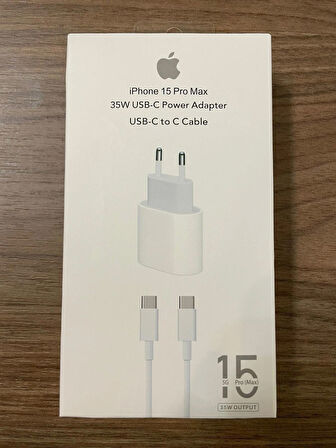 KRAL iphone 15/15PRO/15 Pro Max/15 Plus Uyumlu 35W Hızlı Şarj Cihazı Type-C iphone Şarj Kablosu Set