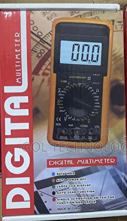  Usta Tipi Dijital Ölçü Aleti ekran dijital multimetre el ampermetre voltmetre akım ölçüm buzzerli