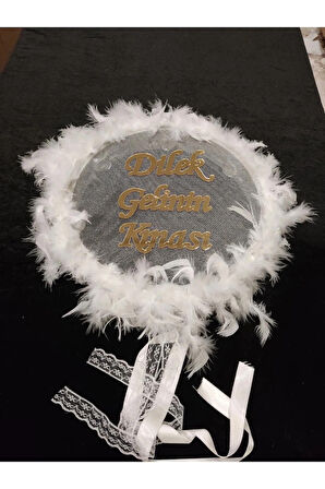 İsme Özel Otrişli Pleksi Süslü Deri Tef Kına Gecesi Gelin Tefi Vurmalı Çalgı Müzik Aleti