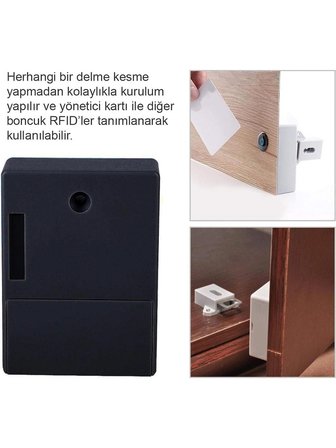 Dolap ve Çekmece için Manyetik Anahtar Gizli Kilit Sistemi