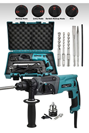 4500W Extra Güçlü Metal Şanzıman Profesyonel Kırıcı Delici Hilti Matkap 5 UÇ