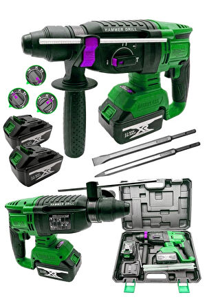 Şarjlı 2.6 Kg Kırıcı Delici Çift Akülü 124 Vf 3 Fonksiyon Kırıcı-Delici-Kırıcı Delici Hilti Matkap