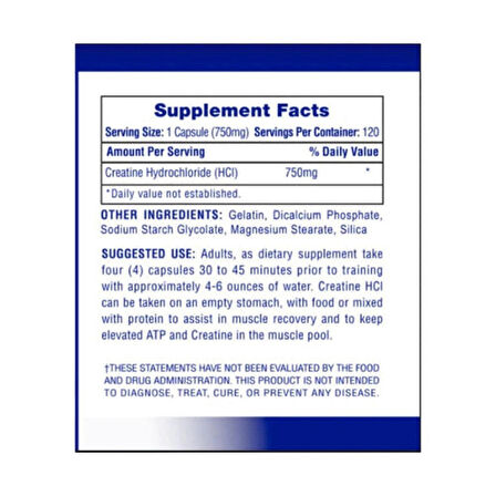 Hitech Creatine HCL 120 Kapsül