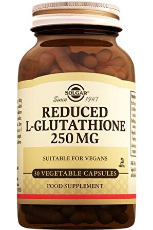 Solgar Reduced L Glutathione 250 Mg 30 Kapsül (REDUKET GLUTATYON)