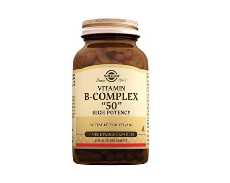 Solgar Vitamin B Complex ''50'' 100 Kapsül -SKT:10/2025