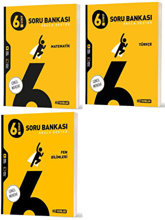 Hız 2026 6. Sınıf Matematik + Türkçe + Fen Soru Bankası Seti 3 Kitap