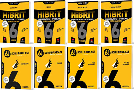 Hız 2026 6. Sınıf Matematik Türkçe Fen Sosyal Soru + Hibrit - Konu Seti 8 Kitap