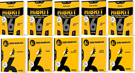 Hız 2026 6. Sınıf Matematik Türkçe Fen Sosyal İngilizce Soru + Hibrit - Konu Seti 10 Kitap