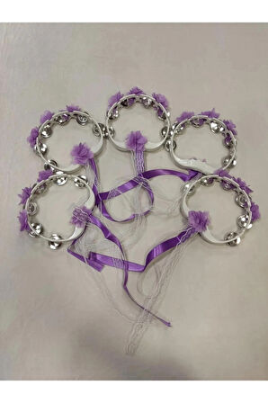 Tef Kına Gecesi Kına Malzemesi Lazer Güllü Kurdaleli Tef 10 Adet