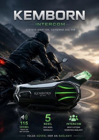 X2 Pro Motosiklet Kask Kulaklık 5. Nesil 2 binicili 1ADET Müzik Palaşımlı Intercom Bluetooth 5.3 Kulaklık interkom Seti