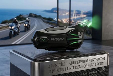 X2 Pro Motosiklet Kask Kulaklık 5. Nesil 2 binicili 1ADET Müzik Palaşımlı Intercom Bluetooth 5.3 Kulaklık interkom Seti