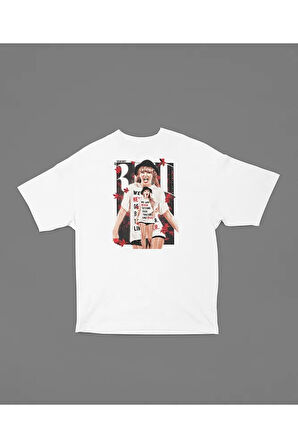 Taylor Swift Red Baskılı Oversize Tişört, Unisex Taylor Tişört