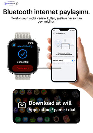 Watch HK11 Pro Max Amoled Akıllı Saat Kordon Hediye Tüm Akıllı Telefonlara Uyumlu Akıllı Saat 