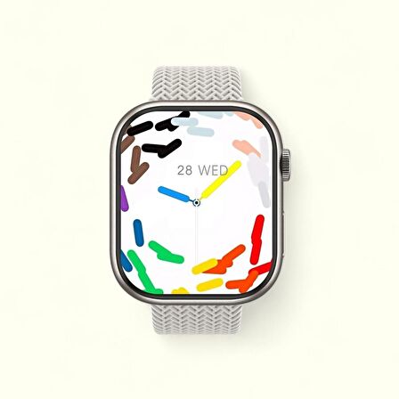 Hk 9 Pro Gümüş Saat Arama Yapma Bildirim Smart Watch 