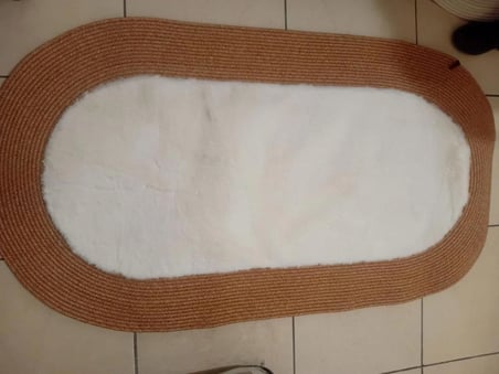 Rabbit Soft Hasır Dekoratif Halı / Oval / Modern / Şık /Lüx /Dekoratif