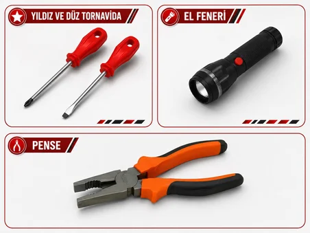 YENİ YÖNETMELİK TRAFİK SETİ TÜVTÜRK UYUMLU ZORUNLU SET