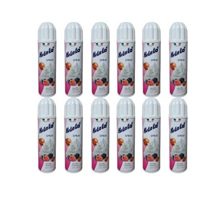 Hulala Spray Krem Şanti 250ml X 12 ( Koli)