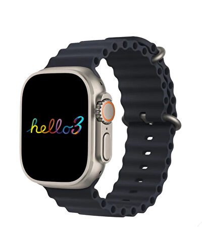 Watch Ultra Hello 3 Akıllı Saat Tüm Telefonlara Uyumlu 