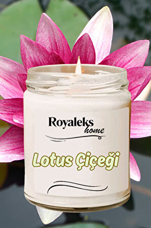 Doğal Özel Seri Kokulu Dekoratif Kavanoz Mum 210 cc - Lotus Esansı - RYL