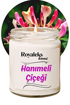Doğal Özel Seri Kokulu Dekoratif Kavanoz Mum 210 cc - Hanımeli Esansı - RYL