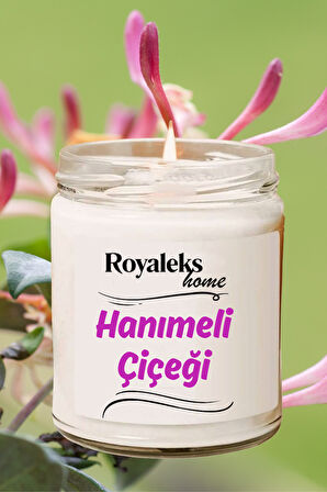 Doğal Özel Seri Kokulu Dekoratif Kavanoz Mum 210 cc - Hanımeli Esansı - RYL