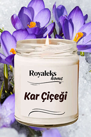 Doğal Özel Seri Kokulu Dekoratif Kavanoz Mum 210 cc - Kar Çiçeği - RYL