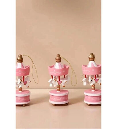 Yılbaşı Ağacı Süsü Özel Gün Hediyeli 6'lı Ahşap Atlı Karınca Seti