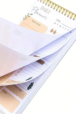 Günlük Planlayıcı Spiral Not Defteri