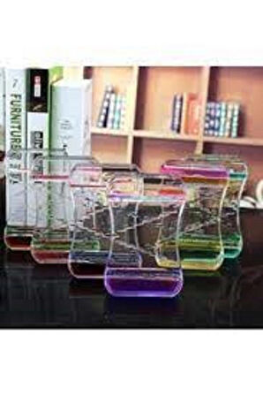 Kum Saati Masa Dekoru Sıvı Akışkan