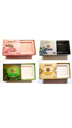 Gül,Ardıç Katranı,Çay Ağacı,Kükürt Sabunları 125 Gr X 4 Adet %100Doğal