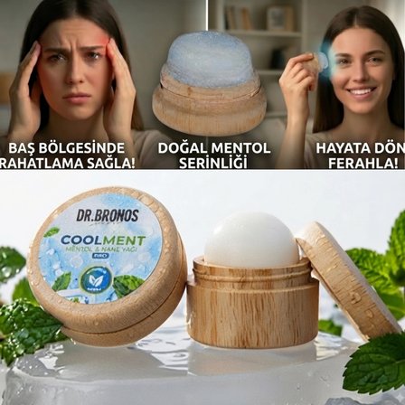 Hmd Bitkisel Coolment Doğal Kristal Mentol Taşı - Baş, Şakak, Boyun ve Ense İçin Ferahlatıcı ve Rahatlatıcı Bakım Taşı (Nane Yağı Özlü)